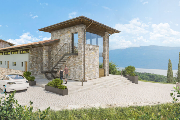 Villa mit Seeblick auf den Gardasee